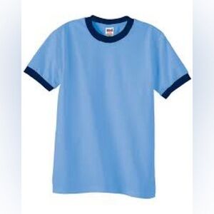 Graphite Sports Blue Men's Ringer Shirt with Black Accents